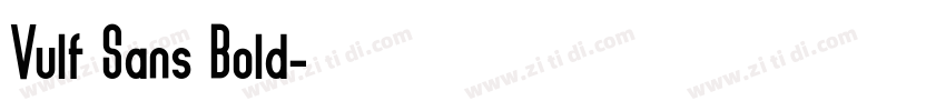 Vulf Sans Bold字体转换
